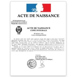 Acte de naissance
